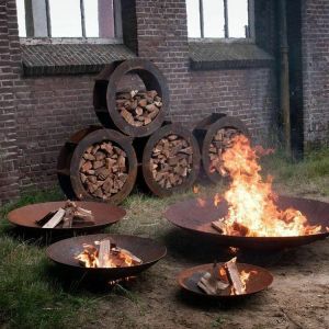 Patio Steel Metal Wood Burning Fire Pit for Garden