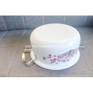 Cookingware set white soup pot kitchen cookware with metal steel lid wholesale