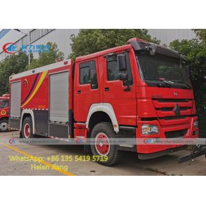 Sinotruk HOWO 4x2 6 Wheels 290HP RHD Fire Rescue Truck