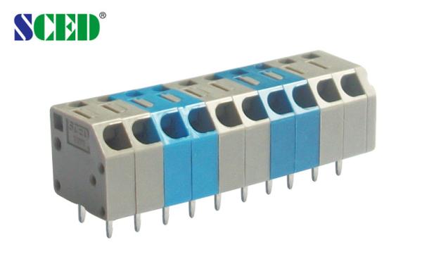 Buy 3.50mm Clamp Spring Terminal block , 5A Electrical Terminal Blocks at wholesale prices