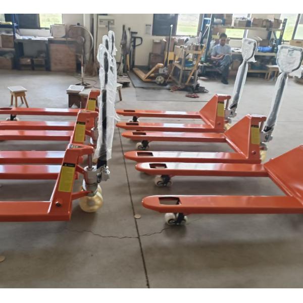 Buy Smooth Maneuverability 2500kg Manual Hand Pallet Truck with Nylon Wheels at wholesale prices