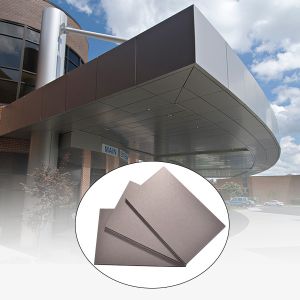 Practical Shockproof ACM Composite Panels , Sturdy Brushed Aluminium Composite
