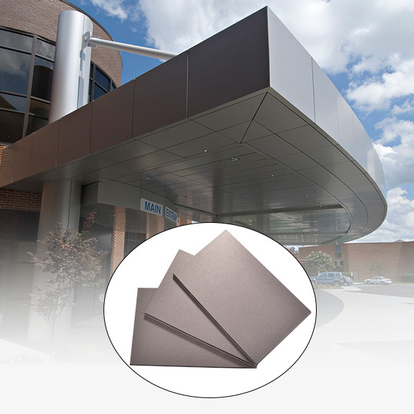 Practical Shockproof ACM Composite Panels , Sturdy Brushed Aluminium Composite