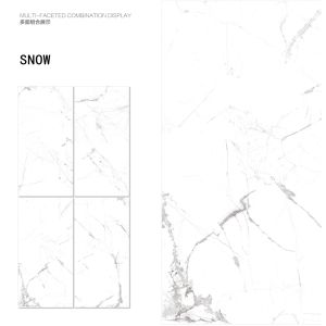 White Carrara Soft Glazed Porcelain Floor Tiles 600x1200mm