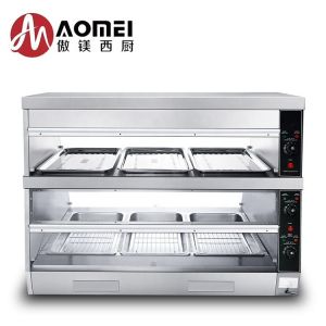 Electric Stainless Food Warming Showcase with 45kg Capacity and Adjustable