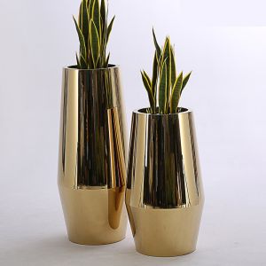 70cm And 90cm High Paint Odm Stainless Steel Pot Planter