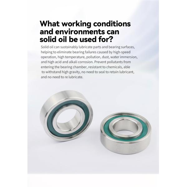 Smooth Operation Deep Groove Ball Bearings Solid Oil Bearings High Load Capacity Sealed Design