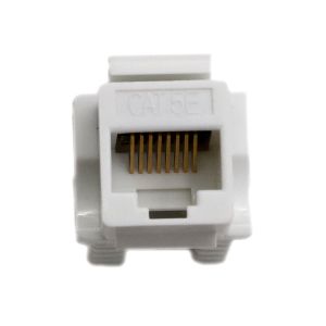 Rectangular UTP RJ45 Keystone Module Cat5E Keystone Jack With Fluke Test