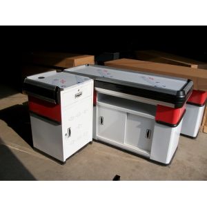 Curved Checkout Counters For Retail Stores