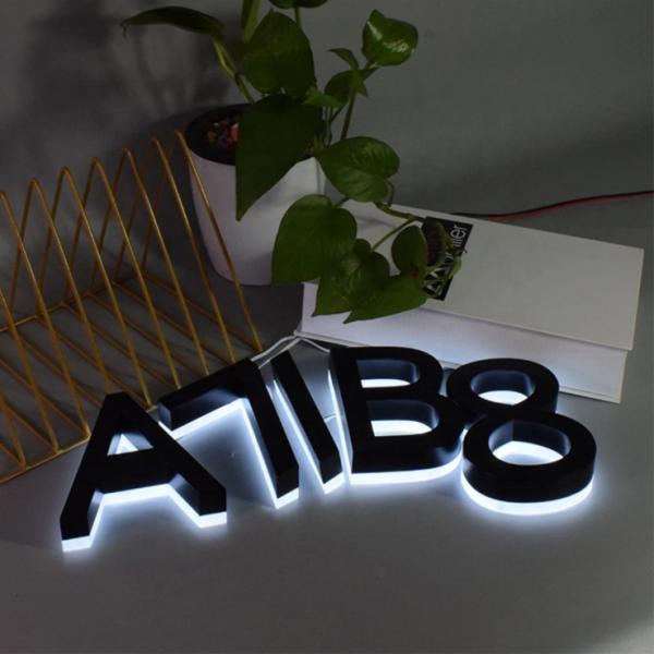 Hot Selling 3d Led Light Letter Channel Stainless Steel Luminous Letter Sign