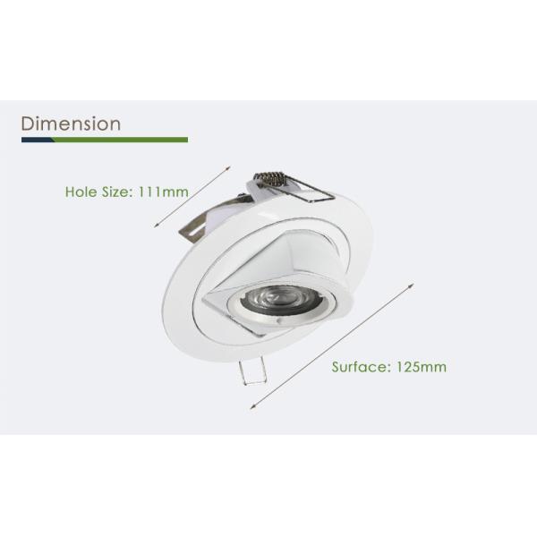 Small Elephant Trunk Mr16 LED Housing Dia Casting White / Black
