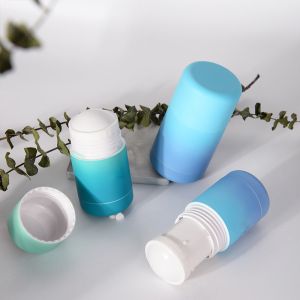 30g 50g Round Shape PCR Material Plastic Refillable Deodorant Stick Container