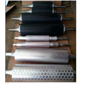 Quality Manual Embossing Roller 600-1600mm Laser Engraved HV1100/HRC62 for sale