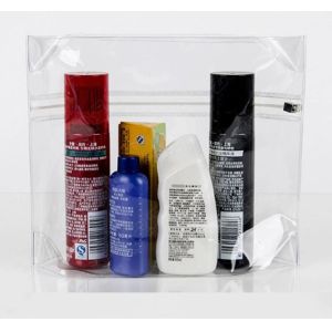 PVC Makeup Cosmetic Bag , Clear Makeup Bag For Packaging Clothing