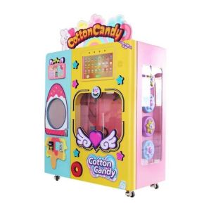Amusement Game Center Cotton Candy Fairy Floss Vending Machine Coin Operated