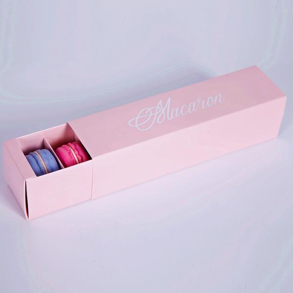 Food Grade Macaron Packaging Boxes Corrugated Paper Archaize Style Eco Friendly