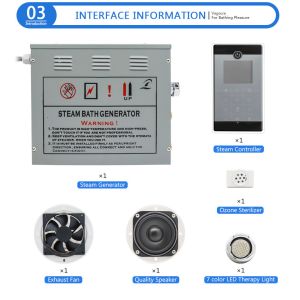 Multi Function Steam Sauna Equipment With Bluetooth Cellphone Connection / MP3