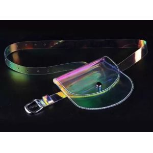 Laser PVC Sports Belt Bag,Waist Bag,Fanny Pack, Waist Bag Case Pouch Clear pvc