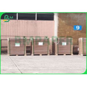 Fade Resistance Eco - Friendly High Glossy Coated Brown Kraft Paper