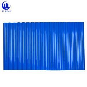 Spanish PVC Roof Tiles 1.5mm-3.0mm UPVC Trapezoidal 1000mm Width
