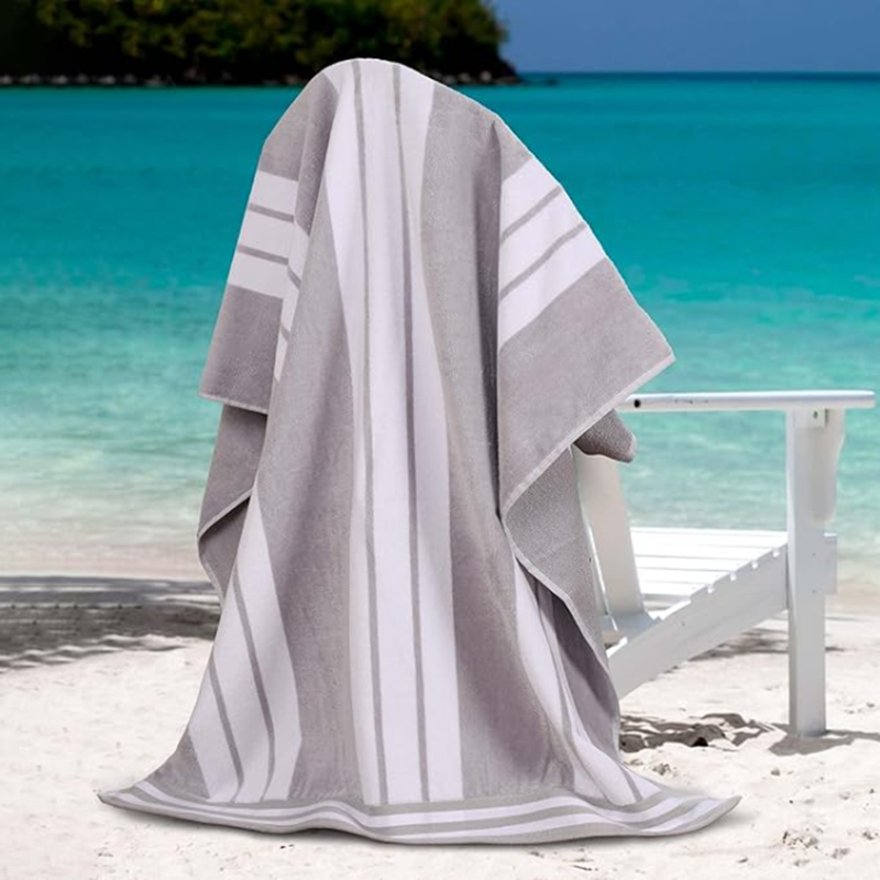 Turkish Cotton Beach Towel – Sand Resistant Peshtemal Towel with Customizable