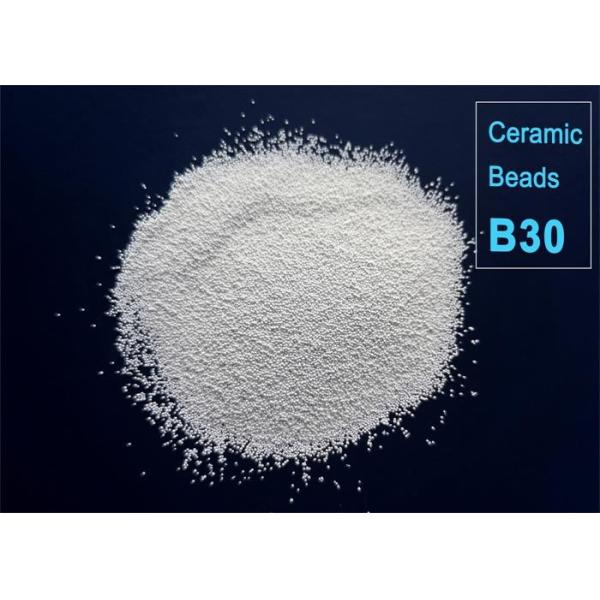 Buy High Hardness Ceramic Beads Blasting Media B30 0.600mm Spherical at wholesale prices