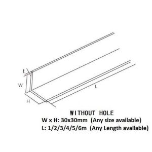 41x41 Electrical Galvanized Perforated Strut Angle Channel Rail