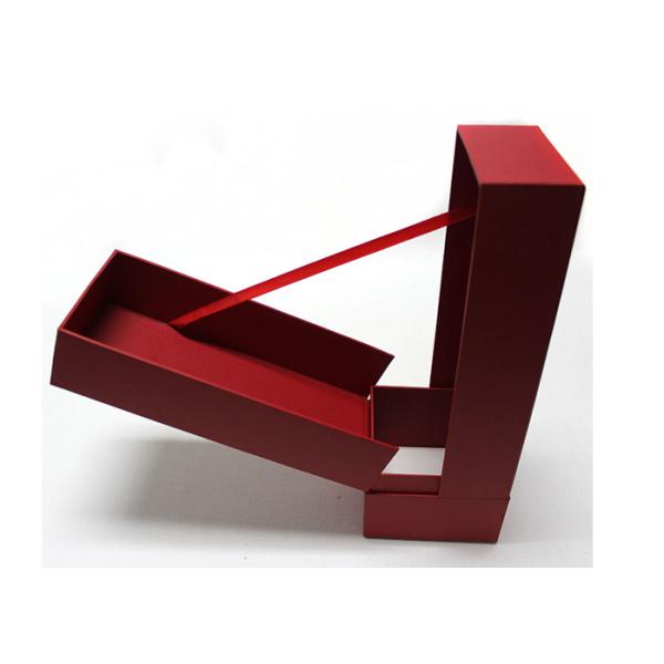 Buy Personalized Wine Packaging Boxes With Luxury PU Leather Logo Printable at wholesale prices