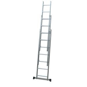 A Frame 4.1m 21 Step Foldable Extension Ladder