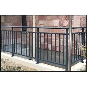 High Strength Zinc Steel Balcony Guardrail No Welding Required