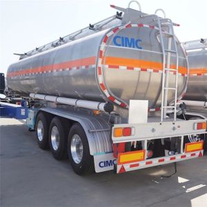 CIMC Tri Axle 55000 Liters Aluminum Fuel Tanker Trailer for Sale In Ghana