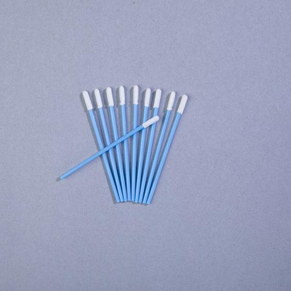 PCB Foam Cleaning Swabs , Fiber Optic Cleaning Swabs 68 Mm Total Length