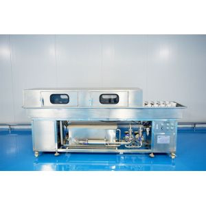 Rinsing Recycle Glass Bottle Washer Jar Cleaning Machine Automatic Double Line