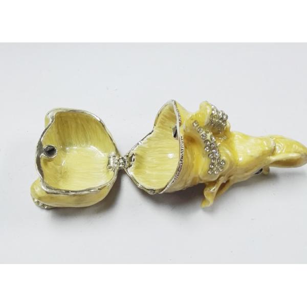 Hot sale elephant box elephant metal trinket box pewter elephant jewelry box for gift