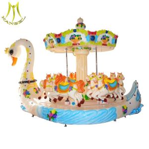 Hansel china electric amusement ride on large fiberglass carousel rides