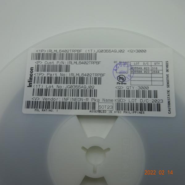 Buy Custom Dual MOSFET Chip IRLML6402TRPBF Transistor 65mOhms at wholesale prices