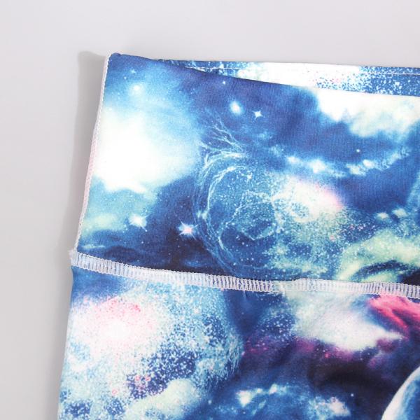 CPG Global Women's Outdoor Leggings Sport Running Pants Yoga Starry Blue Pattern HK37