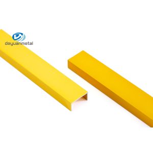 T5 6063 Aluminium U Section Extrusion Anodized Surface 2.5m Length