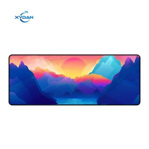 Custom Full Colour Design Print XL Polyester Fabric Gaming Mouse Pad with Rubber