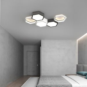 Simple Modern Living Room Lights Minimalist Bedroom Dining Room honeycomb LED