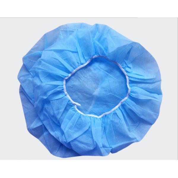 Nonwoven Nurse Head Medical Disposable Cap , Antiviral Disposable Buffant Cap