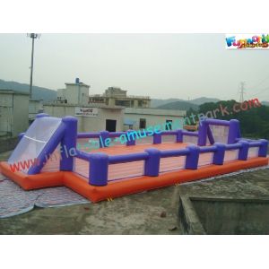 China Outdoor Inflatable Sports Games Football / Soccer Court With CE / EN14960 on sale