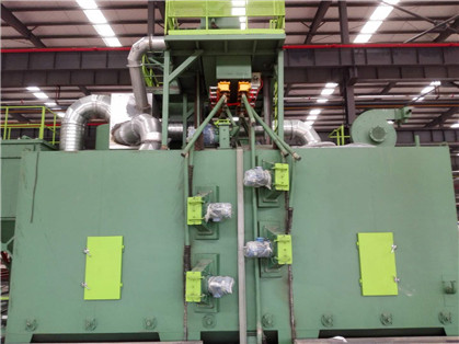 700×550mm Roller Conveyor Shot Blasting Machine Steel Plate And H Beam Cleaning