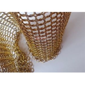 0.8x7mm Stainless Steel Ring Mesh For Night Closures Of Shopping Center