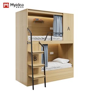 Quality Modern Safe And Stable Bunk Bed For Youth Hostel for sale