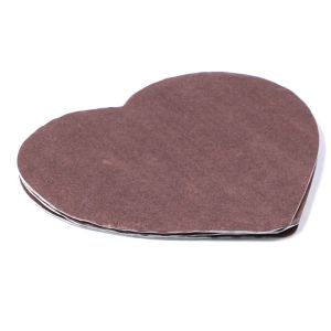 Shockproof Heart Shape Paper Cushion Pad Logo Printed Wood Pulp