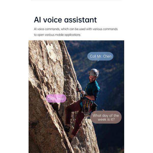 1.43inch HK87 Smart Watch 410mAh Battery AMOLED NFC ECG Monitor