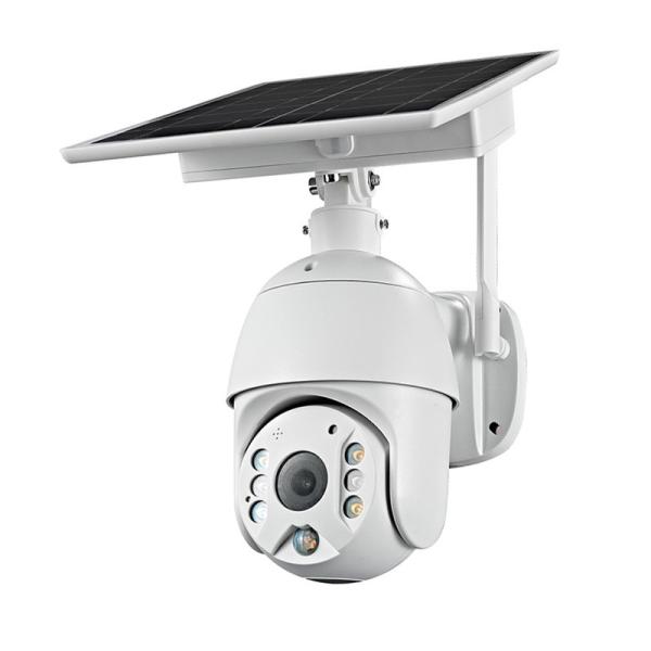 Buy Waterproof 4G Solar Camera PTZ Zoom Wireless CCTV IP Camera at wholesale prices