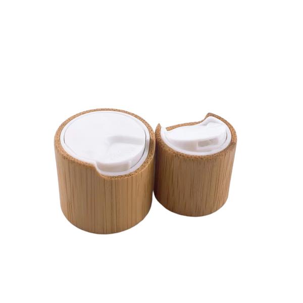 Buy 0.16cc 20mm Bamboo Disc Top Cap Closures For Personal Care at wholesale prices