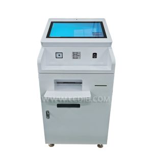 21.5 Inch Bank A4 Paper Printing Self Service Kiosk With 5MP Camera